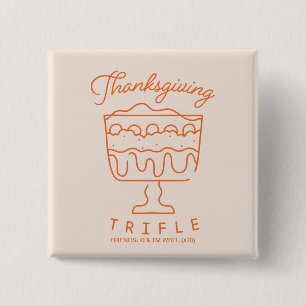 Badge Carré 5 Cm AMIS™  Trifle de Thanksgiving