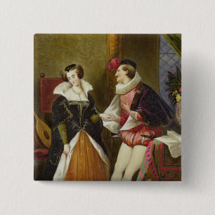 Badge Carré 5 Cm Amour non récompensé