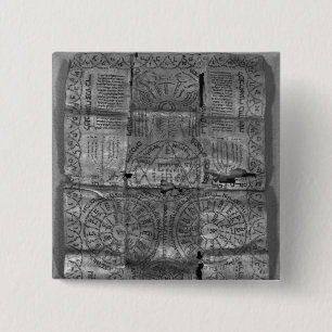 Badge Carré 5 Cm Amulette cabalistique