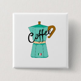 Badge Carré 5 Cm An Italian coffee moka