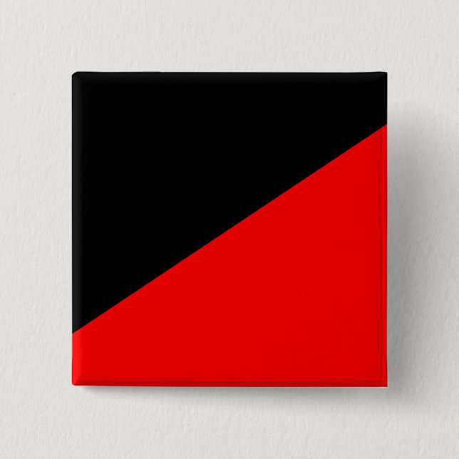 Badge Carré 5 Cm Anarchiste, Colombie Politique (Devant)