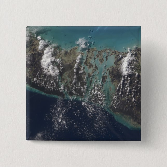 Badge Carré 5 Cm Andros Island 2 des Bahamas (Devant)