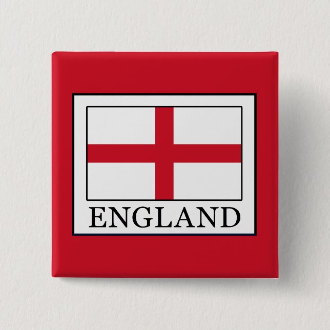Badge Carré 5 Cm Angleterre (Devant)