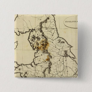 Badge Carré 5 Cm Angleterre, Pays de Galles
