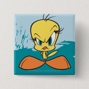 Badge Carré 5 Cm Angry TWEETY™