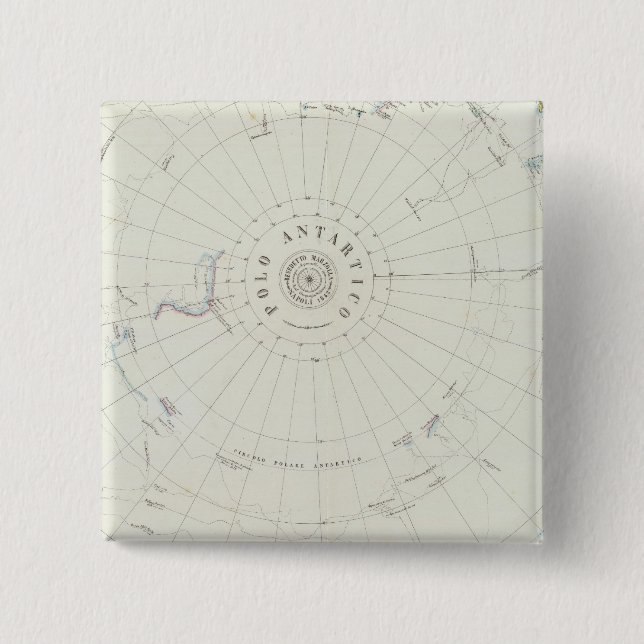 Badge Carré 5 Cm Antarctique (Devant)