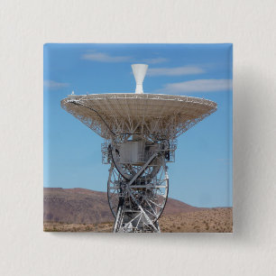 Badge Carré 5 Cm Antenne Apollo Deep Space Disc
