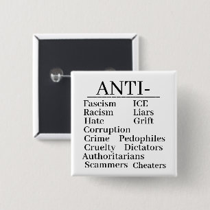 Badge Carré 5 Cm Anti-bouton