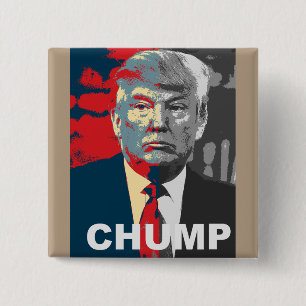Badge Carré 5 Cm Anti bouton de l'idiot 2016 de la campagne   de