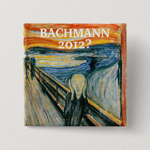 Badge Carré 5 Cm Anti- Michele Bachmann 2012 ?