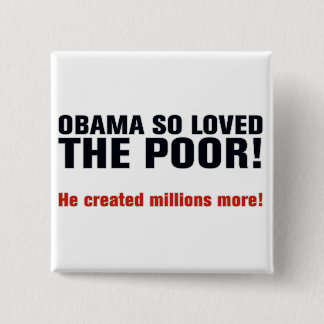 Badge Carré 5 Cm Anti Obama