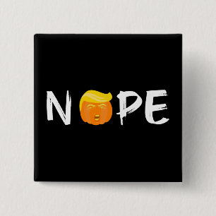 Badge Carré 5 Cm Anti-Trump - Nope Halloween Edition II