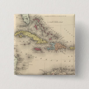 Badge Carré 5 Cm Antilles 12
