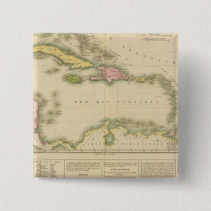 Badge Carré 5 Cm Antilles 9