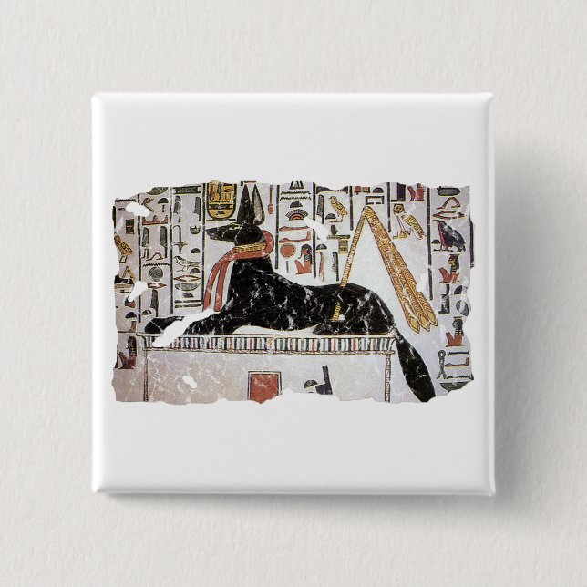 Badge Carré 5 Cm Anubis (Devant)