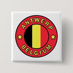 Badge Carré 5 Cm Anvers Belgique