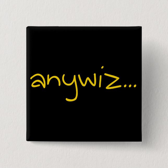 Badge Carré 5 Cm anywiz (Devant)