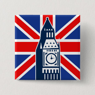 Badge Carré 5 Cm Appel de Londres
