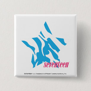 Badge Carré 5 Cm Aqua 3 de zèbre