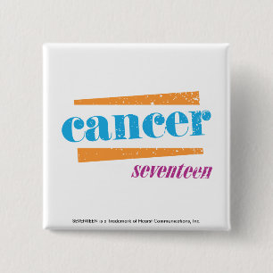 Badge Carré 5 Cm Aqua de Cancer