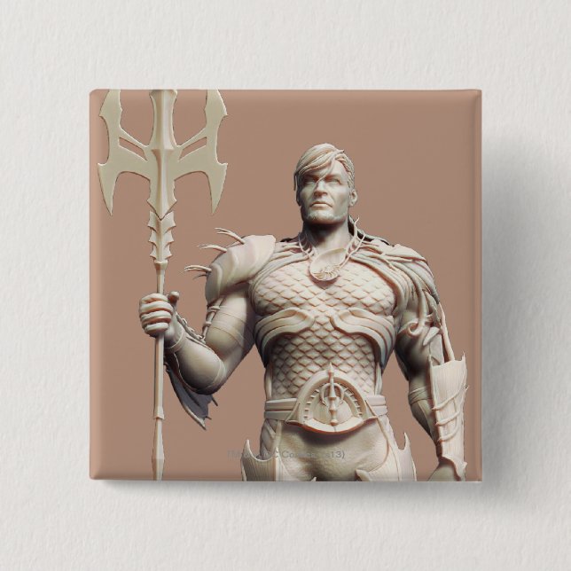 Badge Carré 5 Cm Aquaman Alternate (Devant)