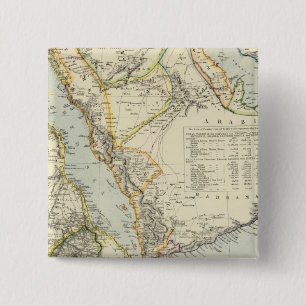 Badge Carré 5 Cm Arabie, Égypte, Nubie, Abyssinie 2