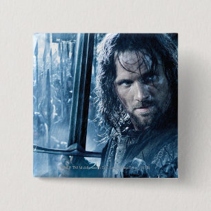 Badge Carré 5 Cm Aragorn Versus Orcs