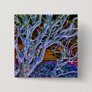 BADGE CARRÉ 5 CM ARBRES