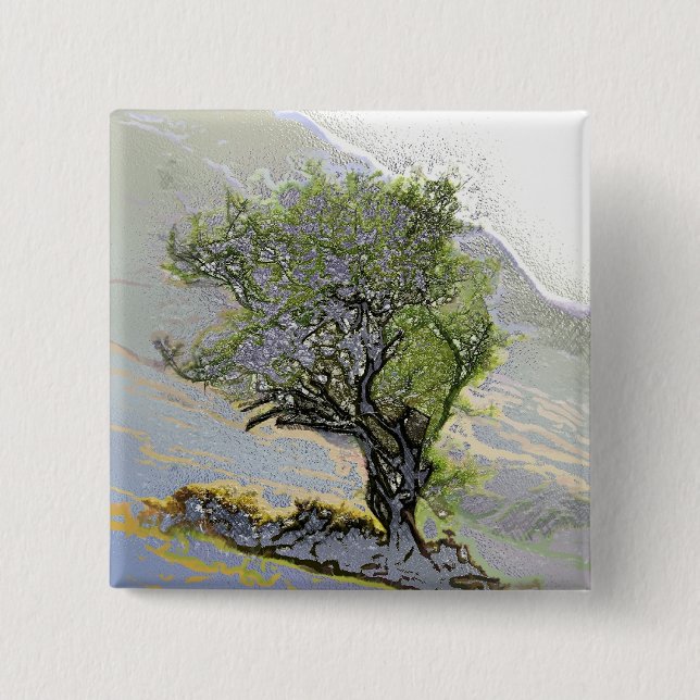 BADGE CARRÉ 5 CM ARBRES (Devant)