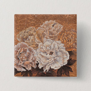Badge Carré 5 Cm Arbustes fleurissants