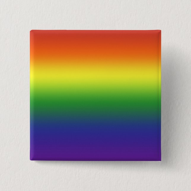 Badge Carré 5 Cm Arc-en-ciel (Devant)