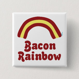 Badge Carré 5 Cm Arc-en-ciel de lard