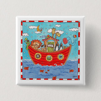 Badge Carré 5 Cm Arche de Noé