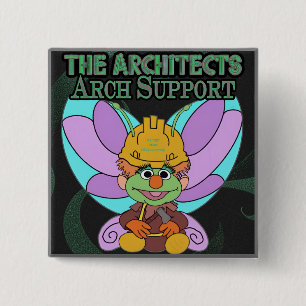 Badge Carré 5 Cm Architecte Magnet 2024