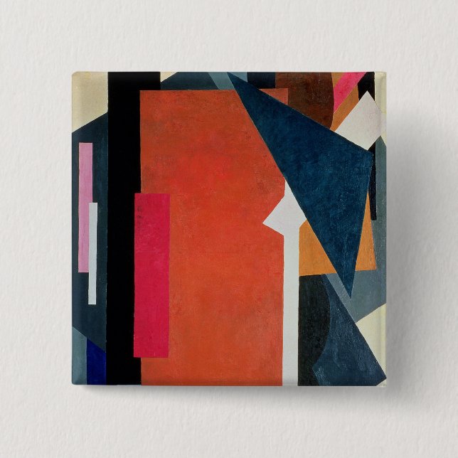Badge Carré 5 Cm Architectonics Painterly, 1916-17 (Devant)
