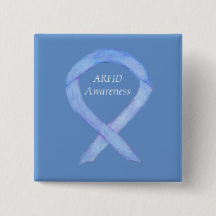 Badge Carré 5 Cm ARFID (Trouble alimentaire) Sensibilisation Épine 