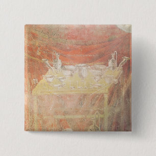 Badge Carré 5 Cm Argenterie sur une table