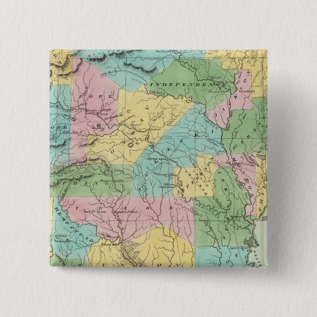Badge Carré 5 Cm Arkansas (Devant)