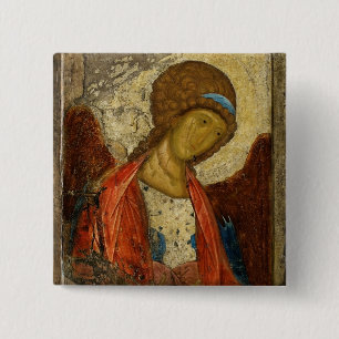 Badge Carré 5 Cm Arkhangel Michael c1414