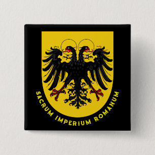 Badge Carré 5 Cm Armoiries du Saint Empire romain