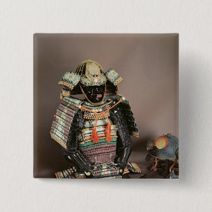 Badge Carré 5 Cm Armure samouraï, période de Muromachi c.1384