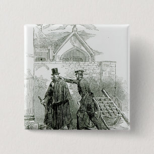 Badge Carré 5 Cm Arrestation de M. Smith O'Brien