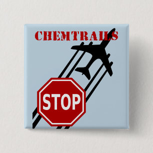 Badge Carré 5 Cm Arrêtez les chemtrails