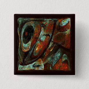 Badge Carré 5 Cm Art abstrait à fraction de temps