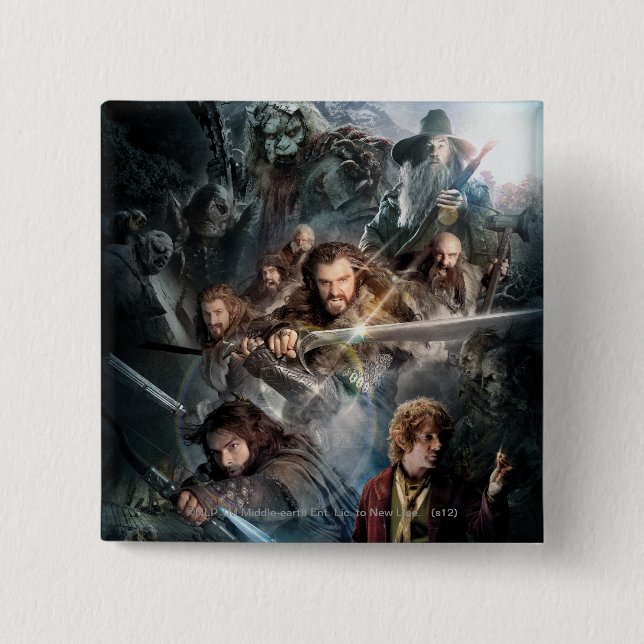 Badge Carré 5 Cm Art clé (Devant)