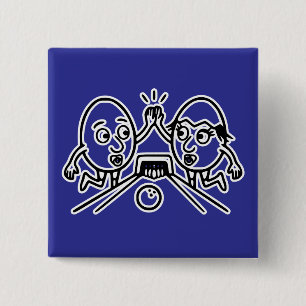 Badge Carré 5 Cm Art de l'oeuf RG RA