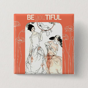 Badge Carré 5 Cm Art déco - beau