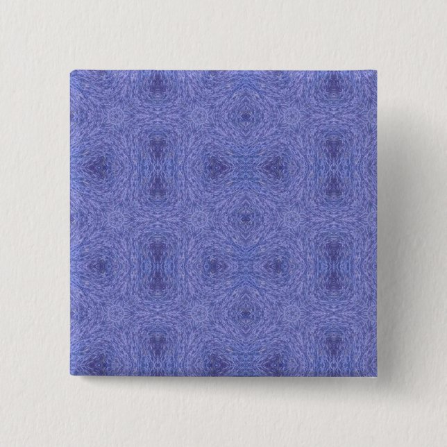 Badge Carré 5 Cm Art géométrique violet élégant (Devant)