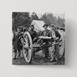 Badge Carré 5 Cm Artillerie de guerre civile, 1860s