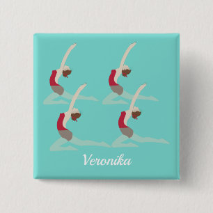 Badge Carré 5 Cm Artistic Swimming